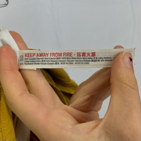 FREE PEOPLE Movement S The Way Home Shorts Smocked Waist Mustard Yellow Gold - Picture 8 of 10